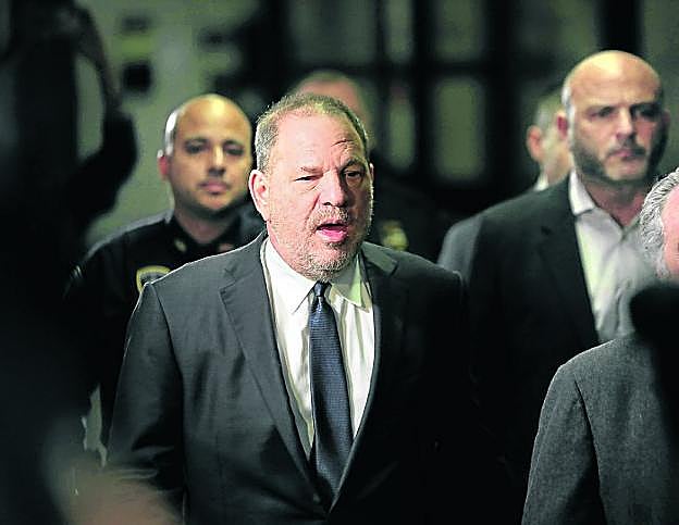 Harvey Weinstein, en la Corte Suprema de Nueva York. 