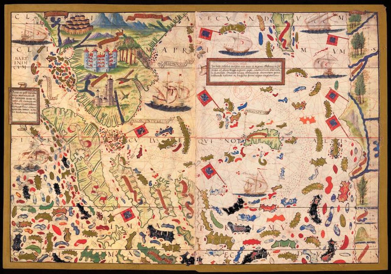 El Instituto Geográfico ha reunido una colección de cartas náuticas relacionadas con la expedición de Magallanes y el Cano en el V centenario de la vuelta al mundo.