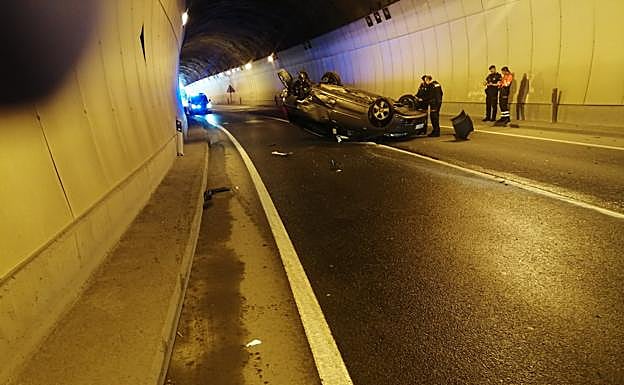 Accidente en la N-634 en Eibar