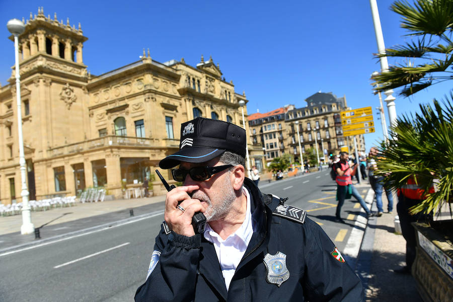 Fotos: Simulacro de incendio en el Teatro Victoria Eugenia