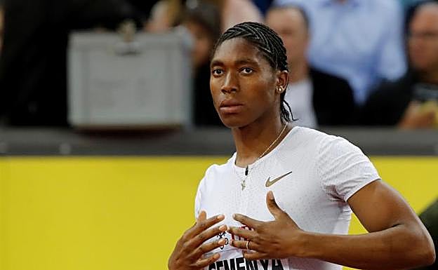 Caster Semenya, durante una competición en agosto de 2018. 