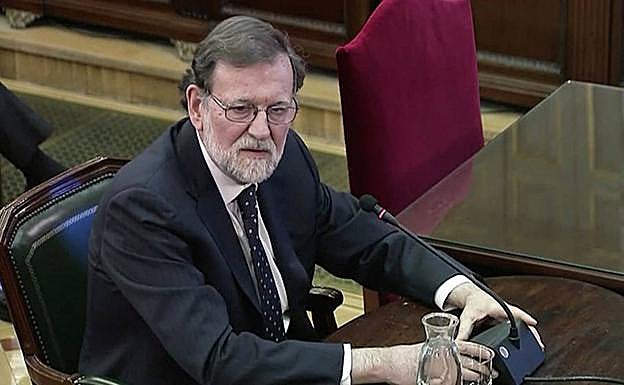 Mariano Rajoy testifica en el juicio del 'procés'