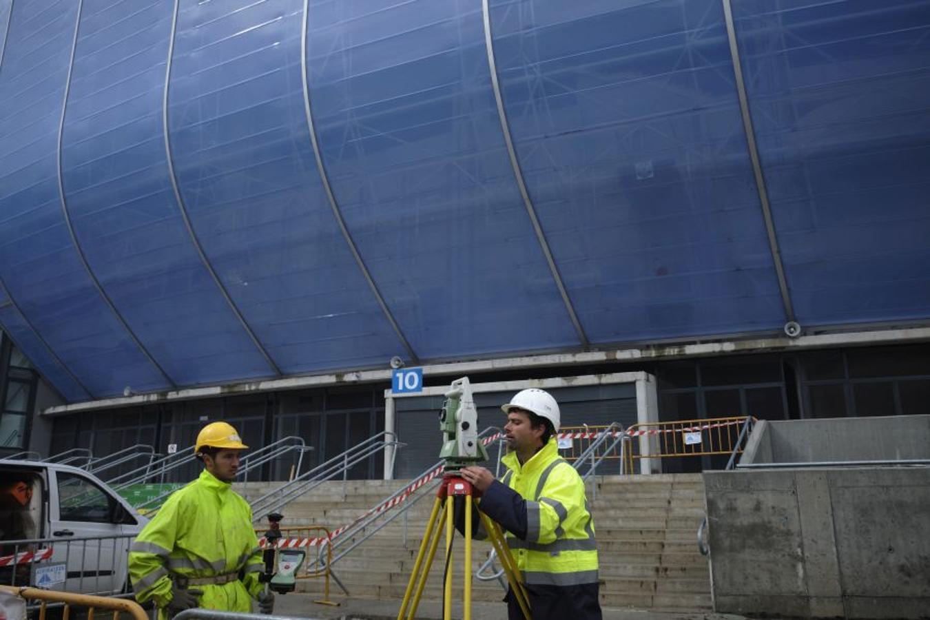 El lugar donde se ubicará la Grada Familiar, enfrente de la de Aitor Zabaleta, se espera que esté listo para el inicio de la próxima temporada