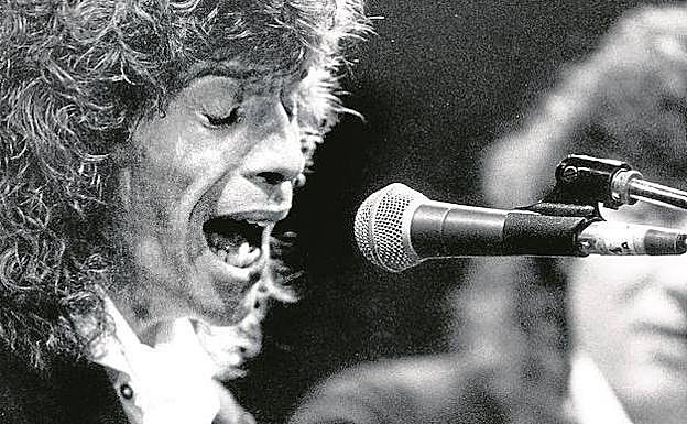 Camarón y Tomatito, en una actuación en la Venta Vargas (San Fernando, Cádiz) en los años 80. 