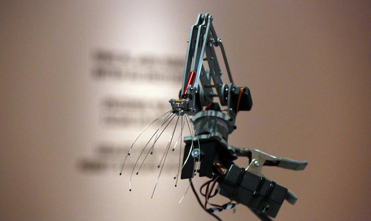 El Museo San Telmo ha presentado este viernes la exposición 'Hello, robot, el diseño entre el humano y la máquina', una muestra de Vitra Design Museum, MAK Vienna y Design Museum Gent, y comisariada por Amelie Klein, examina detalladamente el boom actual de la robótica.