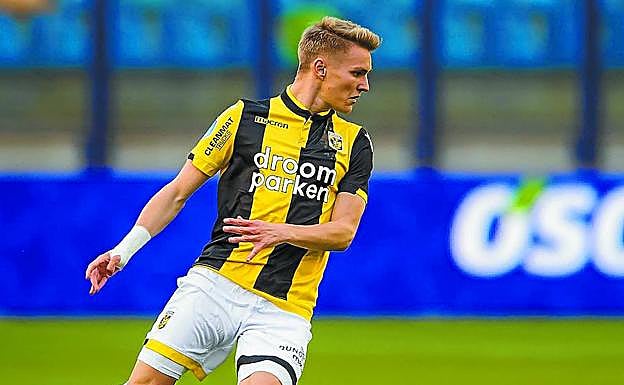 El noruego Martin Odegaard, con la camiseta del Vitesse holandés, club en el#que ha estado cedido#la última campaña.