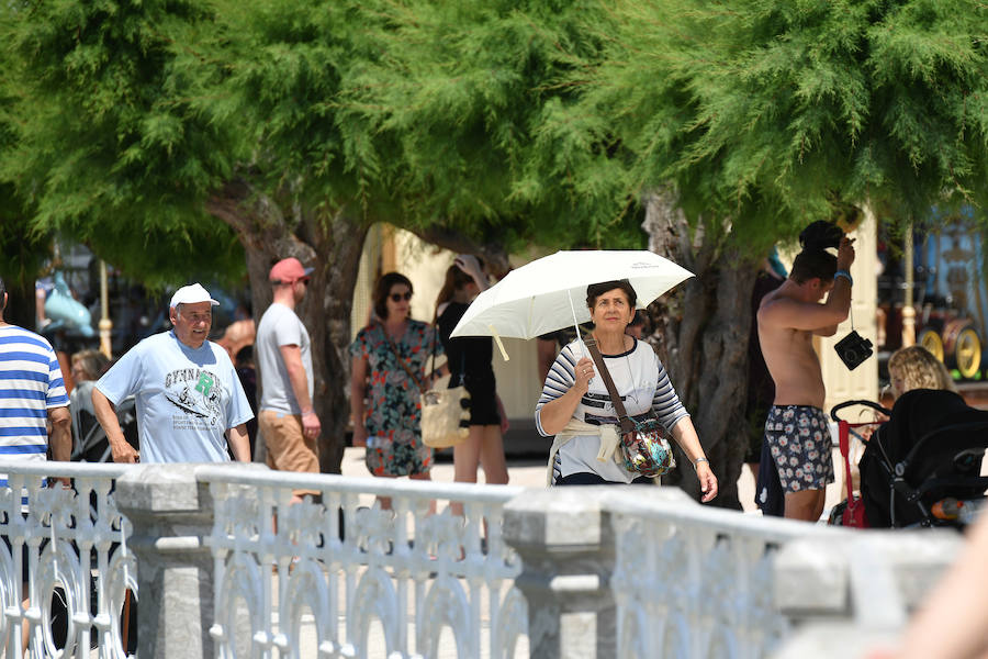 Fotos: La ola de calor en Gipuzkoa, en imáganes
