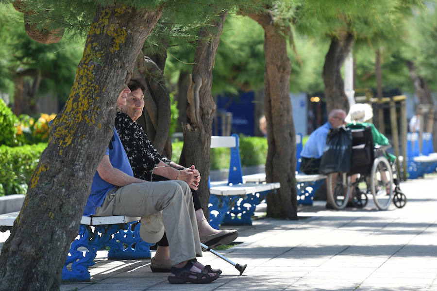 Fotos: La ola de calor en Gipuzkoa, en imáganes