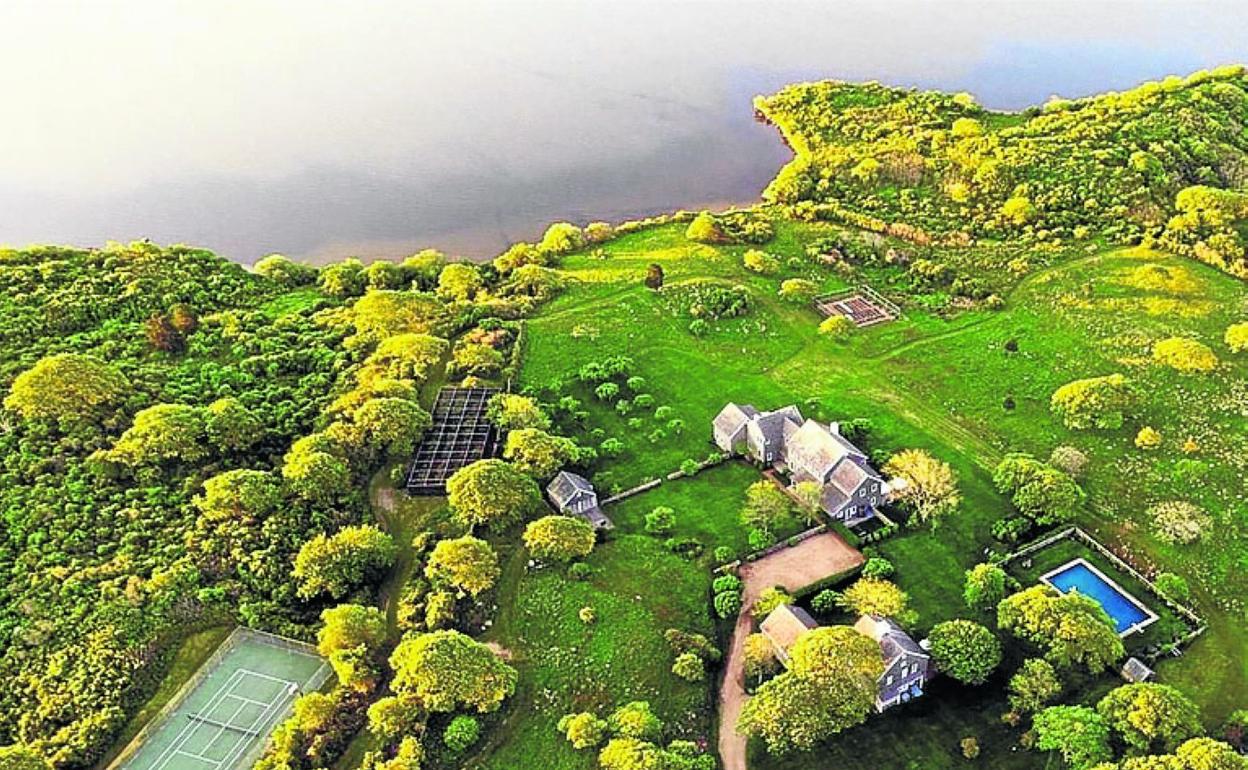 Vista aérea de 'Red Gate Farm', en la isla Martha's Vineyard. 