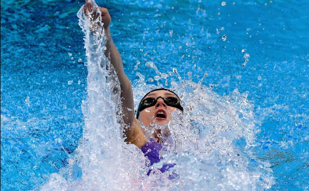 La nadadora Mireia Belmonte, la gran esperanza del equipo español. 