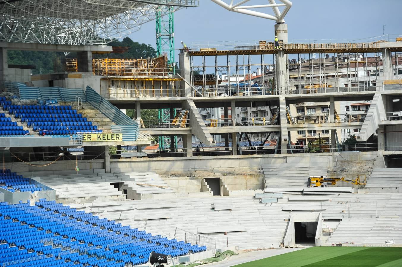 El campo de la Real Sociedad sigue tomando forma.