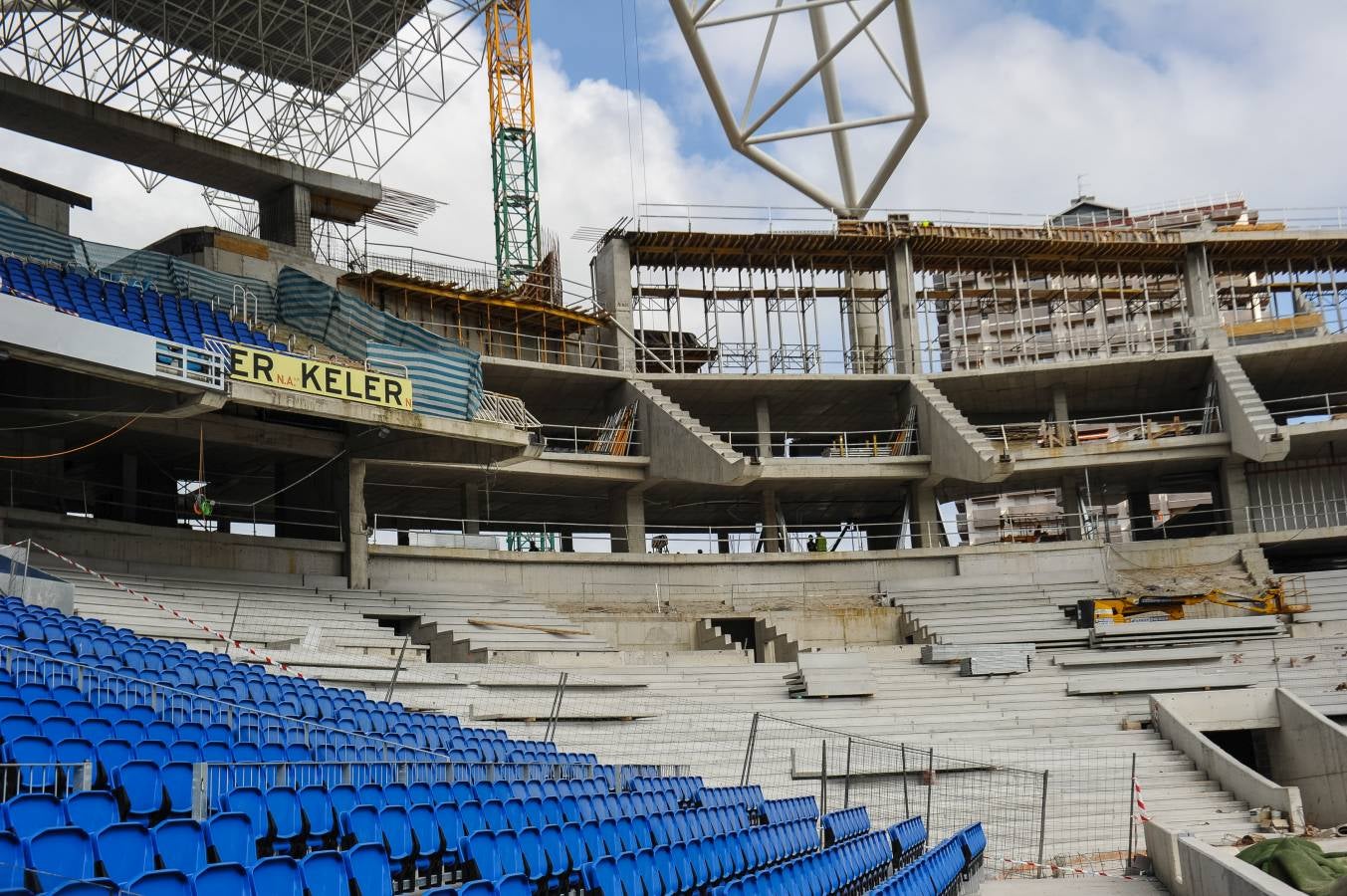 El campo de la Real Sociedad sigue tomando forma.
