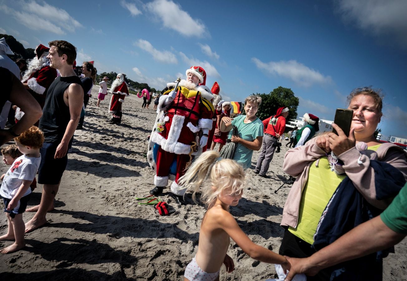 Fotos: ¿Papá Noel en verano?