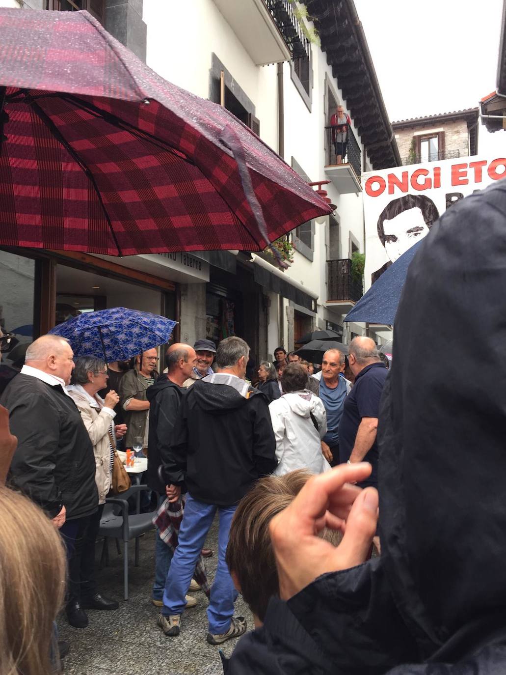 Recibimiento a 'Baldo', en Hernani.