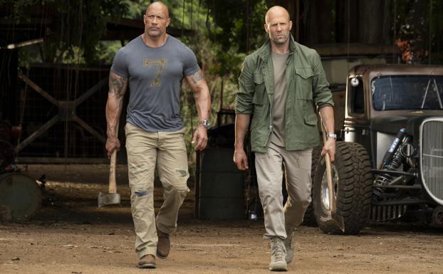 Johnson y Statham, en el spin-off de 'Fast & Furious'.