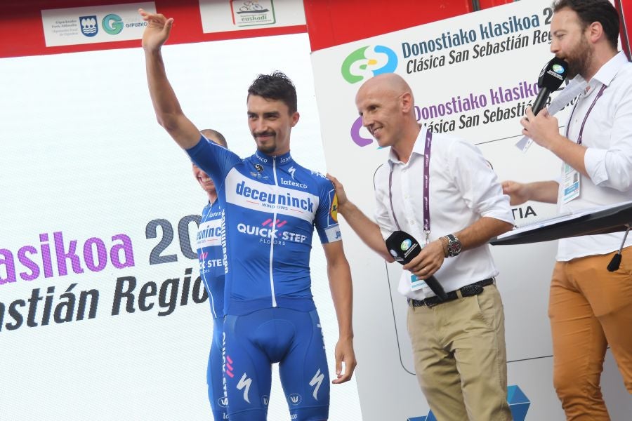 Las estrellas del pelotón mundial ya se encuentran en San Sebastián preparando la carrera del sábado. 