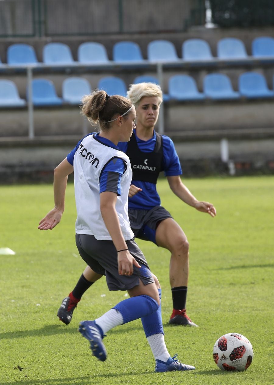Fotos: Así ha sido el entrenamiento de las jugadoras de Arconada en Hondarribia