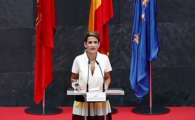 Chivite ve ahora en EH Bildu «una fuerza parlamentaria más» con la que tendrá que negociar