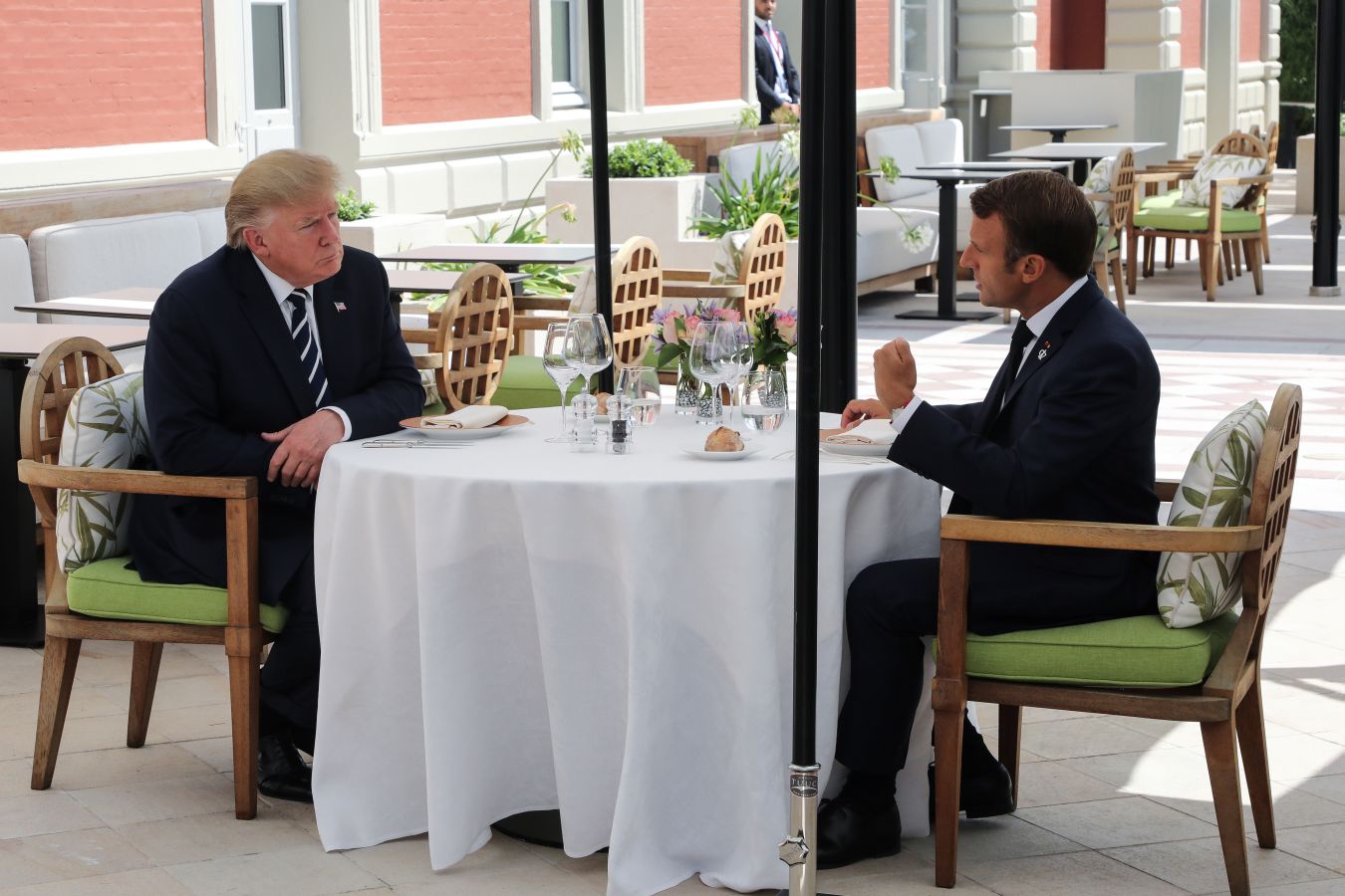 Donald y Melania Trump han llegado este sábado a Francia. 