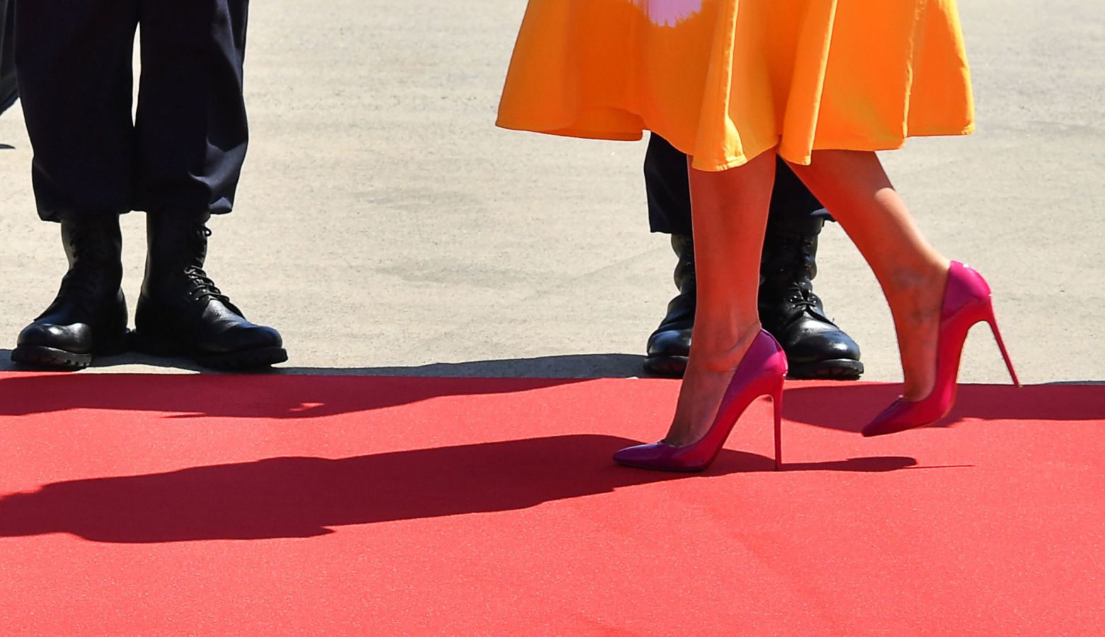 Donald y Melania Trump han llegado este sábado a Francia. 