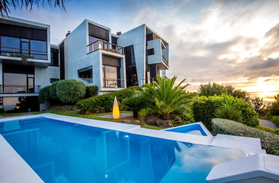 Vísta aérea de villa lanperna 