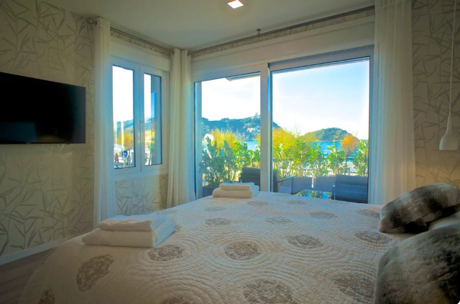 Vistas desde la magnífica terraza de este piso turístico