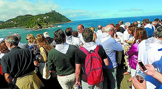 Gran ambiente el domingo de regatas. 