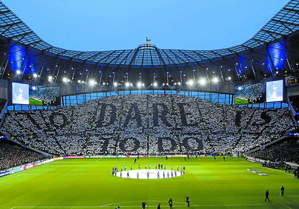 El Tottenham Hotspur Stadium el día de su inauguración, cuando los Spurs ganaron al Palace. 