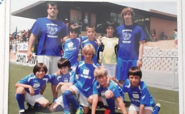 El equipo de Jesuitak que se enfrentó a Ansu Fati en el torneo de Majadahonda de 2012