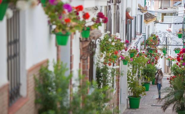 Imagen de una colorida calle de Estepona.