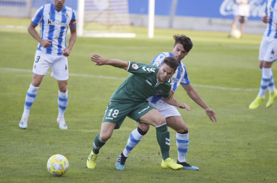 El filial realista logra un importante triunfo en Zubieta con un Garrido que resulta fundamental gracias a sus dos goles. 