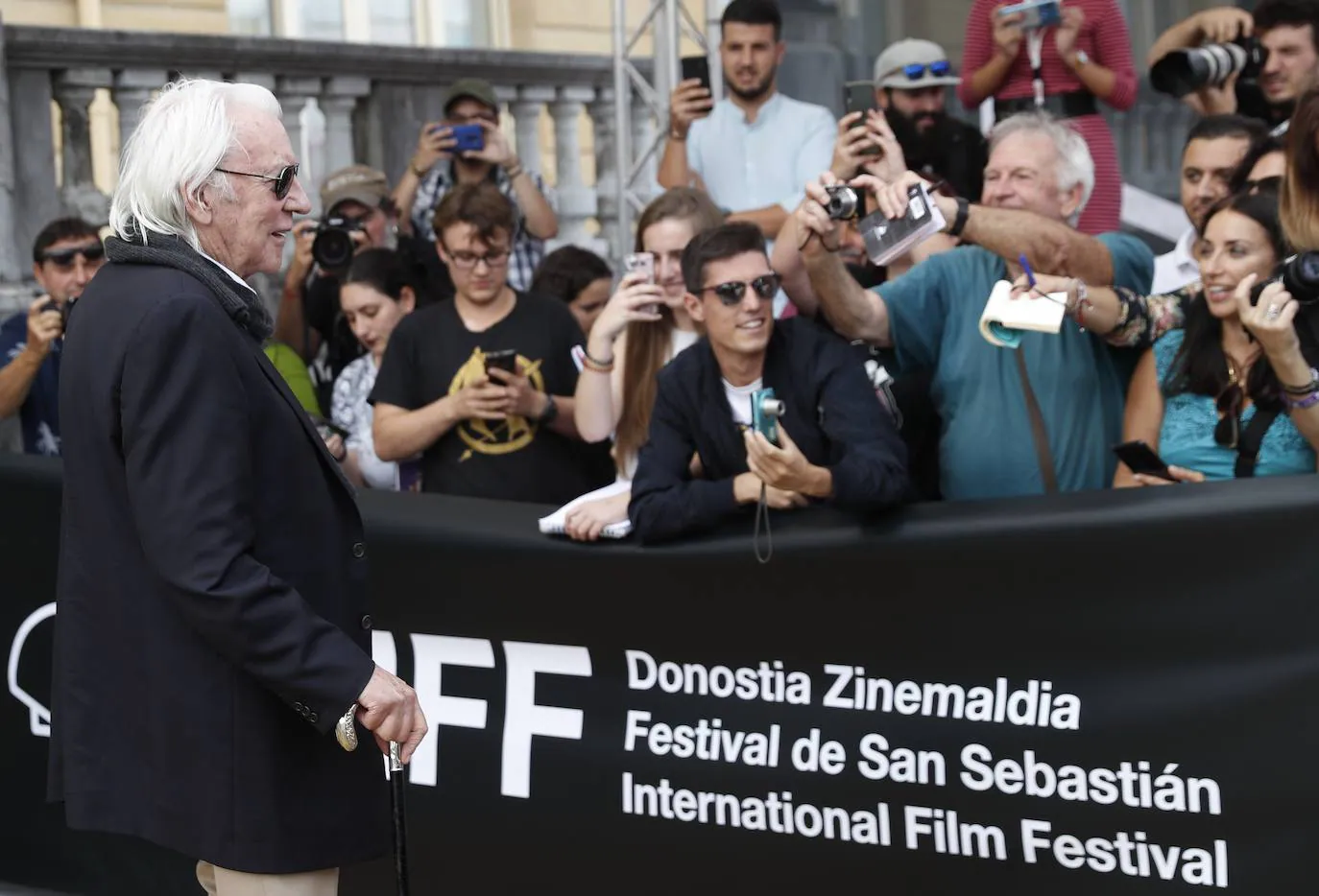 Fotos: Donald Sutherland, en San Sebastián