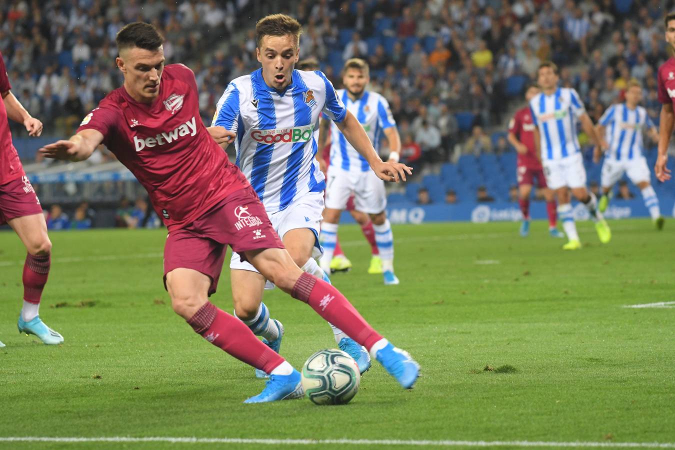 El Reale Arena es el escenario en el que se disputa el derbi vasco. 