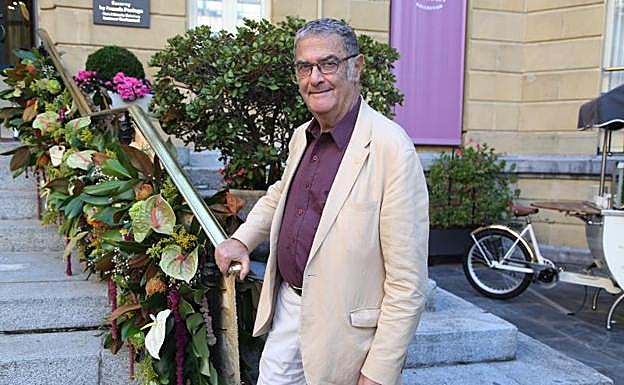 Serge Haroche, Premio Nobel de Física 2012, ayer en San Sebastián.