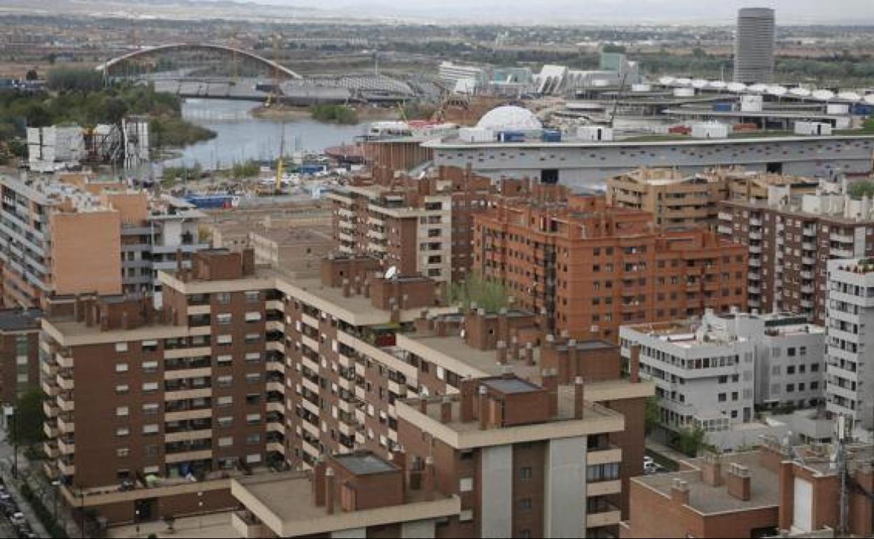 Una vista general de Zaragoza.