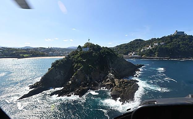 Las vistas desde el helicóptero. 