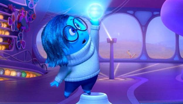 Tristeza, personaje de la película de animación 'Inside Out'.