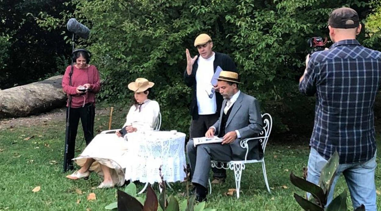 Un momento de la representación, que el viernes vuelve al parque de Cristina Enea.