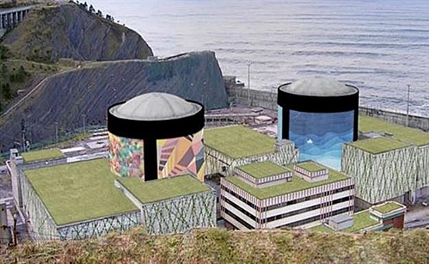 Imagen del proyecto la piscifactoría de la central nuclear de Lemoiz.