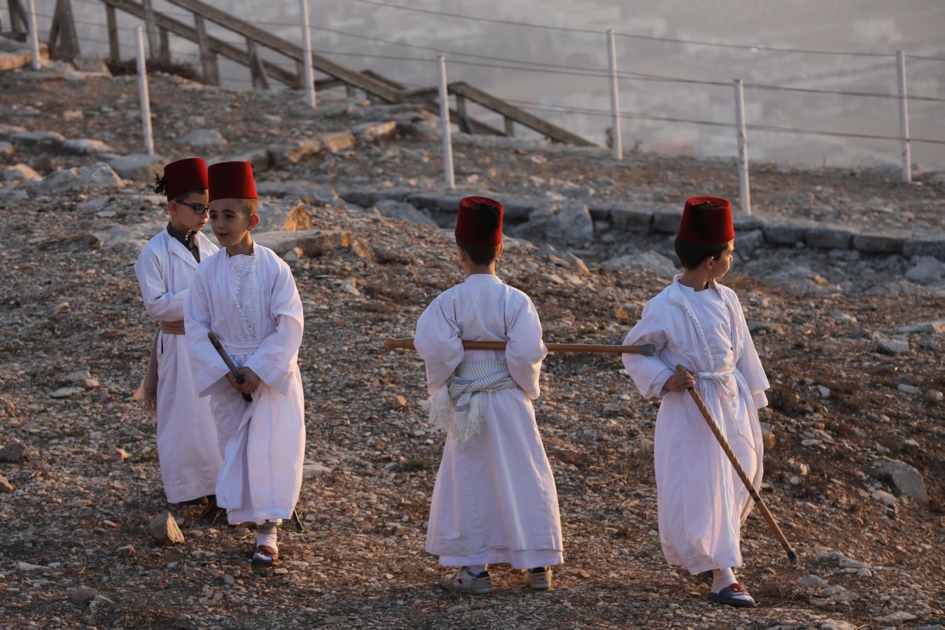 Fotos: Los samaritanos rezan en la montaña
