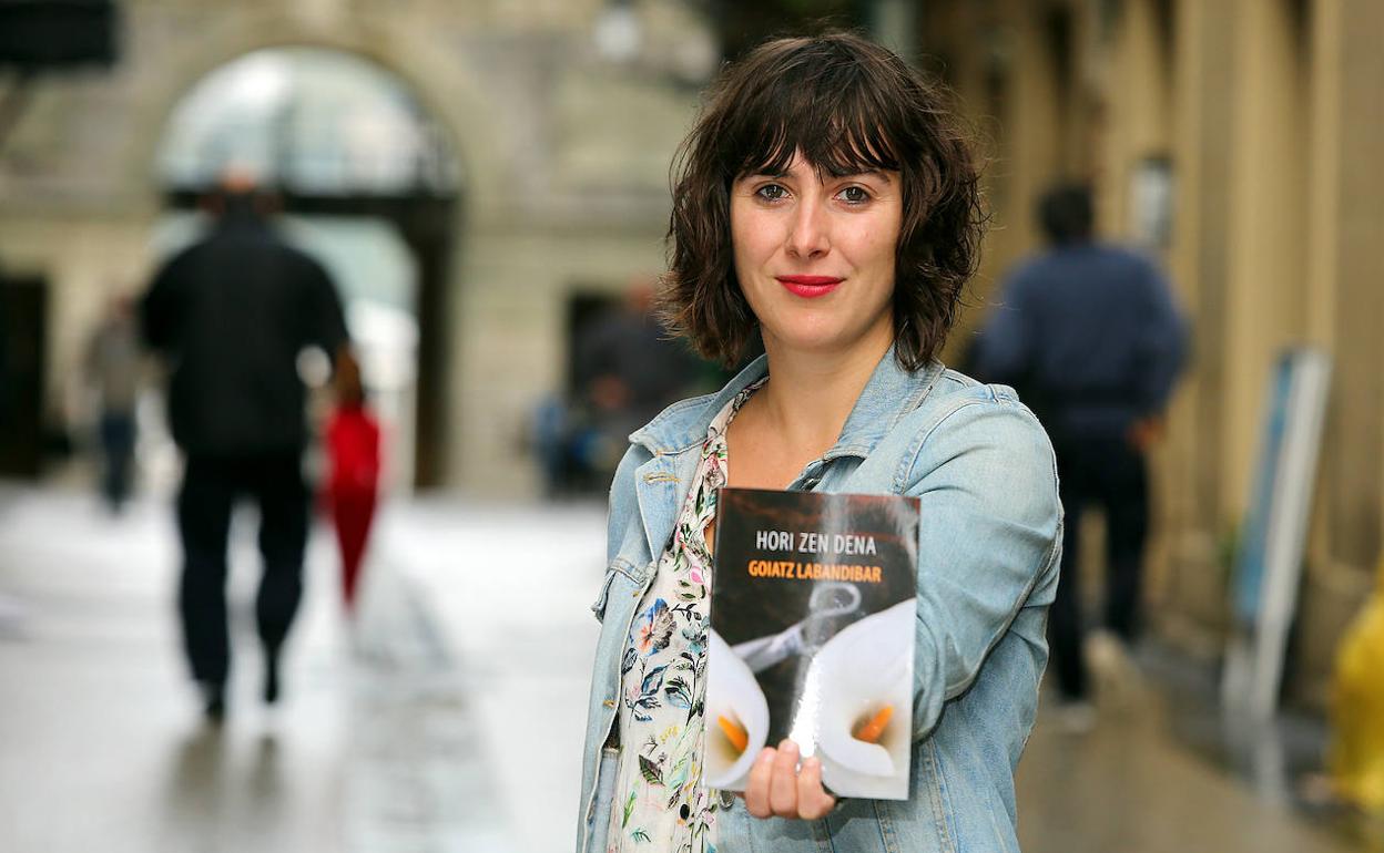 Goiatz Labandibar, 'Hori zen dena' liburua aurkeztu zen egunean. 