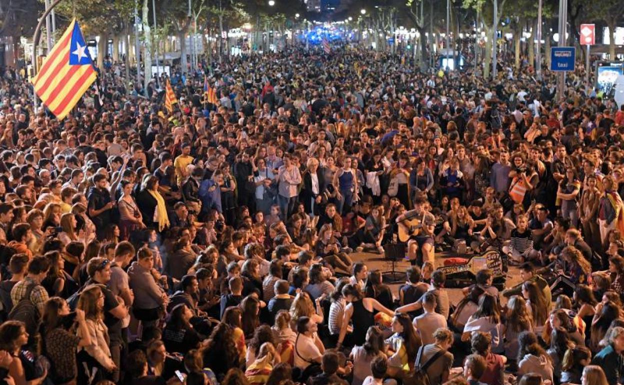 Baja el nivel de violencia en Barcelona