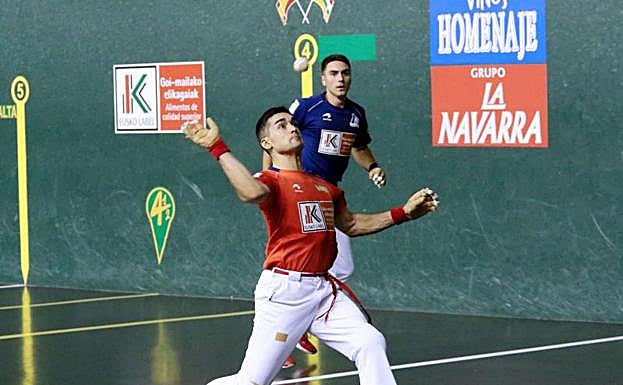 Víctor entra de aire en el Adarraga de Logroño. 