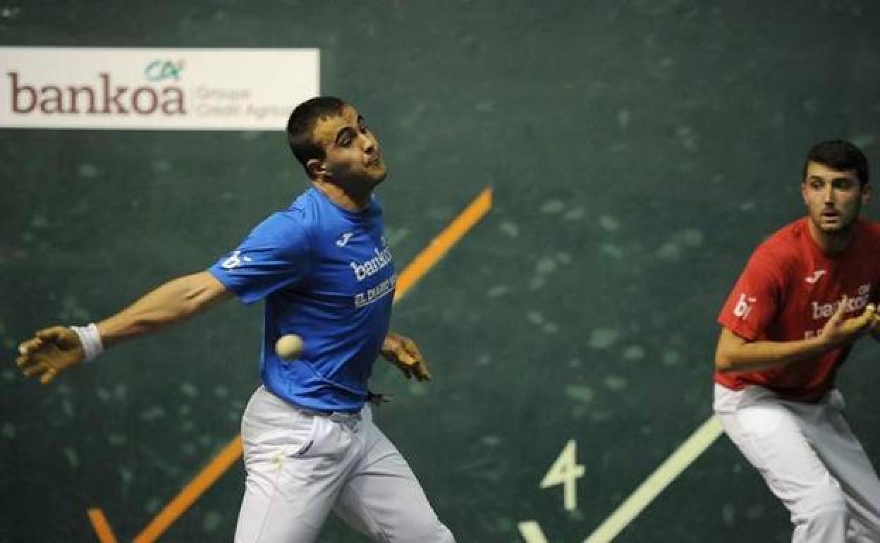 El saque de Lerena, la gran amenaza para Karregal y Gaskue en Nájera