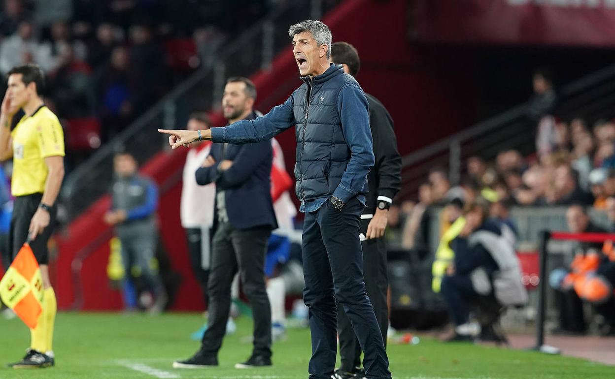 Imanol durante el partido. 