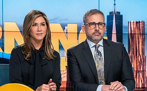 Jennifer Aniston y Steve Carell, en un fotograma de 'The Morning Show'.