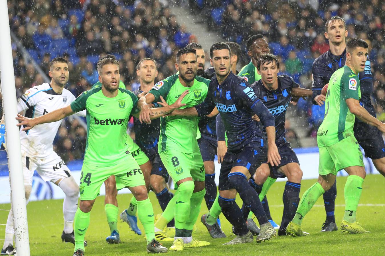 La Real Sociedad y el Leganés se miden en el Reale Arena. 