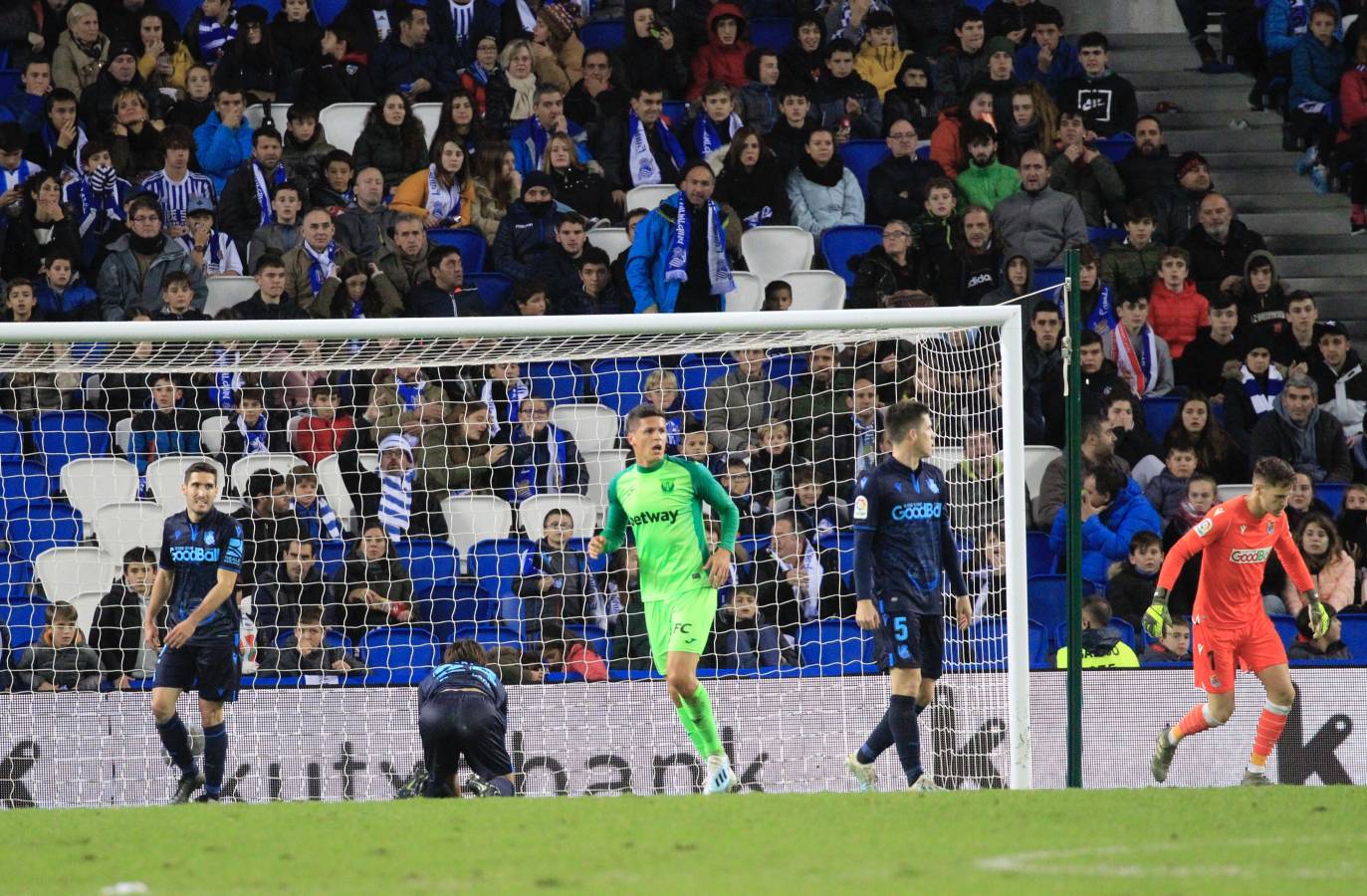 La Real Sociedad y el Leganés se miden en el Reale Arena. 