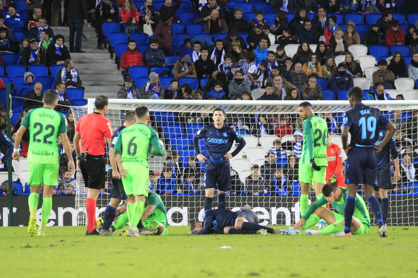 La Real Sociedad y el Leganés se miden en el Reale Arena. 