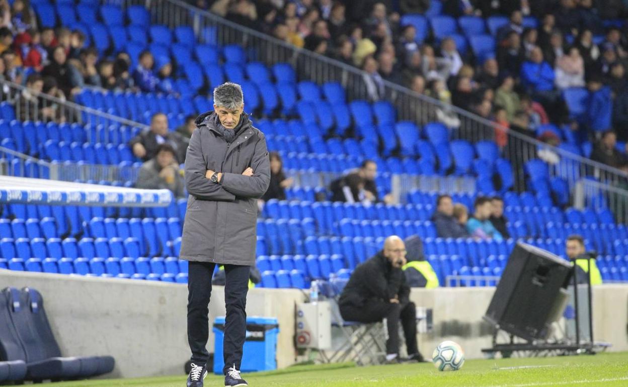 Imanol Alguacil, durante el partido ante el Leganés. 